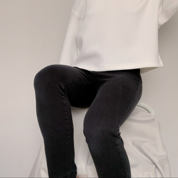 Old Navy Pixie Skinny Fit Trousers Office Casual Stretch Pants in Black (Size 6) - Picture 4 of 4